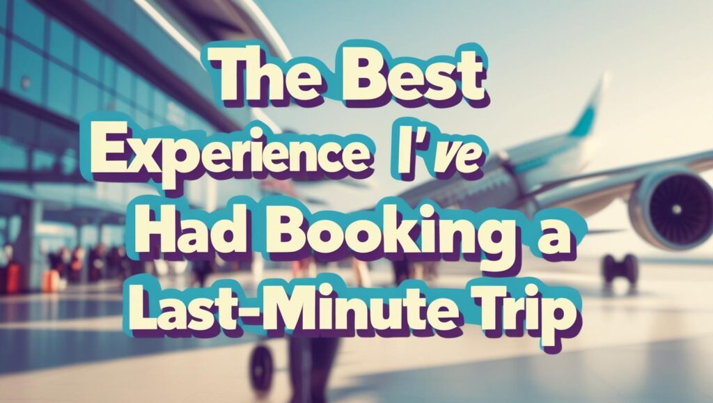 Booking a last minute flight