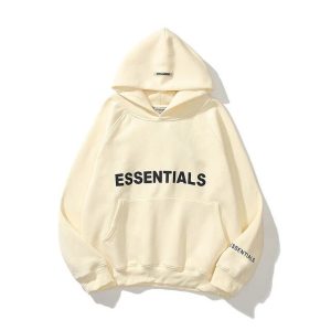 Fear of God Essentials Hoodie Casual Pullover Oversized Sweatshirt Outfit