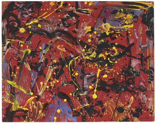 Jackson Pollock, Red Composition, 1946. Image from Christie’s.