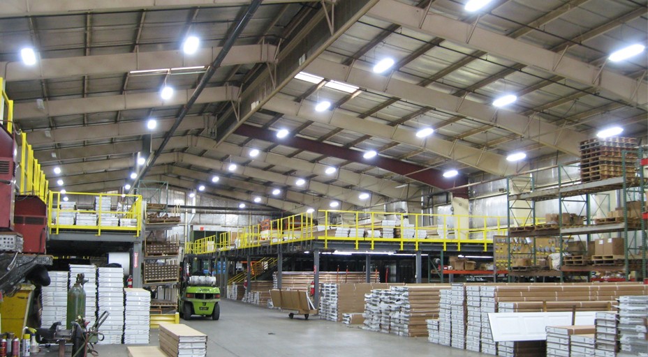 LED lighting in a warehouse environment